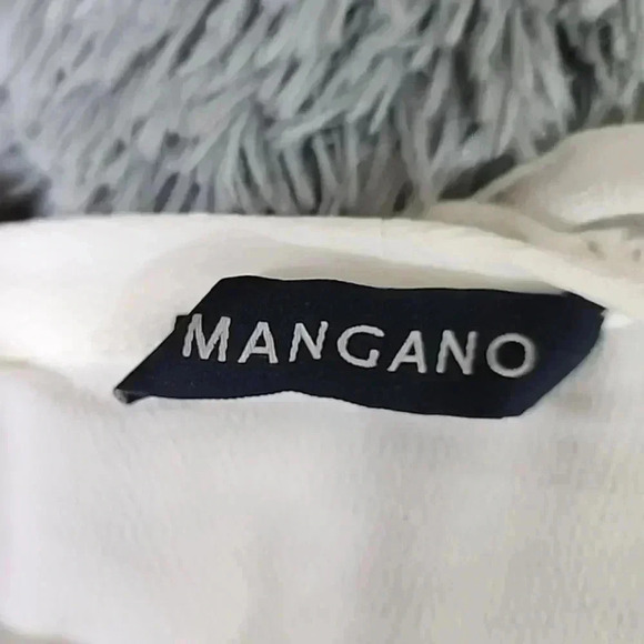 MANGANO White Ruffled open front, very soft body suit. Size Tg.42 US Medium - Picture 6 of 11